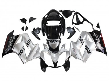 Affordable 2002-2013 Honda VFR 800 Motorcycle Fairings - Silver Glossy Black Repsol Australia