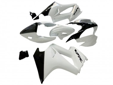 Affordable 2002-2013 Honda VFR 800 Motorcycle Fairings - Pearl White Glossy Black Decal Australia