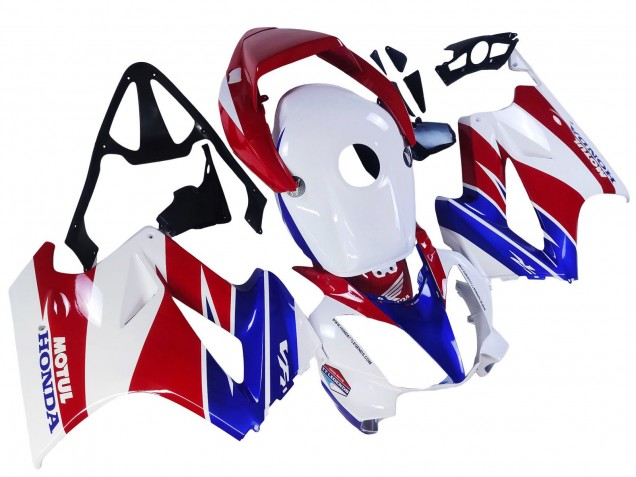 2002-2013 Honda VFR 800 Motorcycle Fairings - White Red Blue Motul Australia