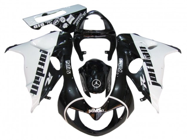 1998-2003 Suzuki TL1000R Motorcycle Fairings - Glossy Black White Jordan Australia