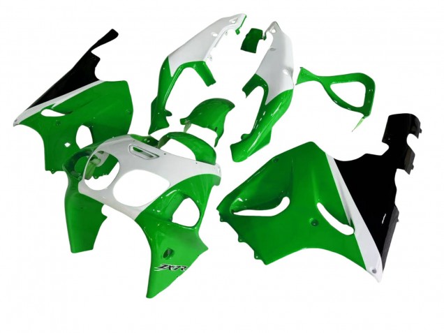 1996-2003 Kawasaki ZX7R Motorcycle Fairings - White Green Black Australia