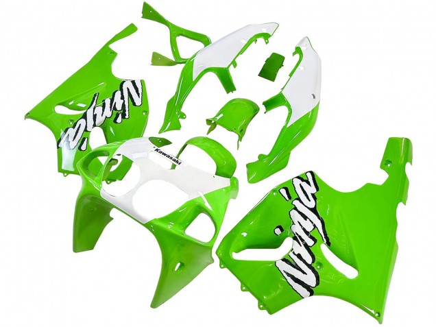 1996-2003 Kawasaki ZX7R Motorcycle Fairings - White Green Australia