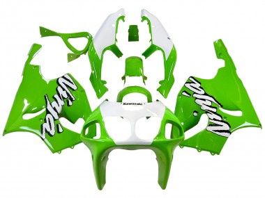 Affordable 1996-2003 Kawasaki ZX7R Motorcycle Fairings - White Green Australia