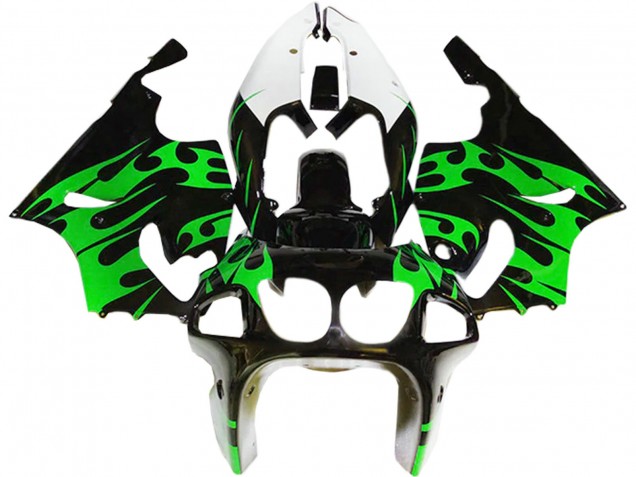 1996-2003 Kawasaki ZX7R Motorcycle Fairings - Green Glossy Black White Australia