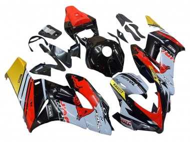 Affordable 2004-2005 Honda CBR1000RR Motorcycle Fairings - Yellow Red White Glossy Red Bull Repsol HRC Australia