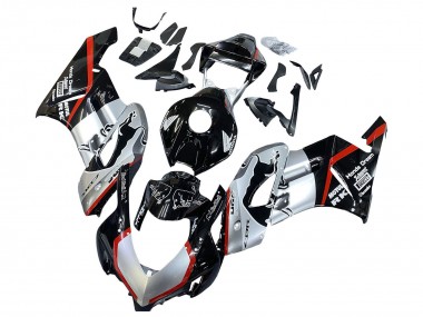 Affordable 2004-2005 Honda CBR1000RR Motorcycle Fairings - Silver Glossy Black Red Stripe Australia