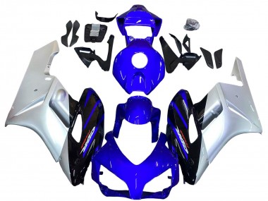 Affordable 2004-2005 Honda CBR1000RR Motorcycle Fairings - Silver Blue Glossy Black Australia