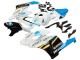 2004-2005 Honda CBR1000RR Motorcycle Fairings - White Light Blue Yellow Black Konica Minolta Australia