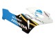 2004-2005 Honda CBR1000RR Motorcycle Fairings - White Light Blue Yellow Black Konica Minolta Australia