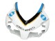 2004-2005 Honda CBR1000RR Motorcycle Fairings - White Light Blue Yellow Black Konica Minolta Australia