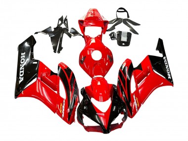 Affordable 2004-2005 Honda CBR1000RR Motorcycle Fairings - Red Glossy Black Racing Australia