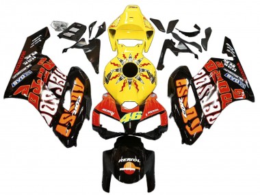 Affordable 2004-2005 Honda CBR1000RR Motorcycle Fairings - Yellow Orange Glossy Black Repsol Rossi 46 Australia
