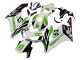2004-2005 Honda CBR1000RR Motorcycle Fairings - White Green Glossy Black Hannspree 52 Australia