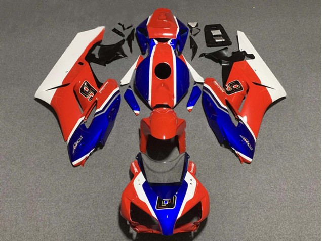 2004-2005 Honda CBR1000RR Motorcycle Fairings - White Red Blue 6 Australia