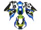 2006-2007 Honda CBR1000RR Motorcycle Fairings - Blue Fluorescent Green Glossy Black Shark 46 Australia
