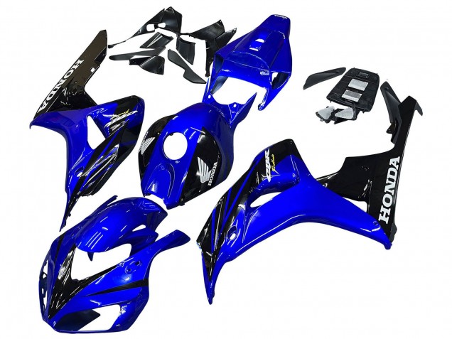 2006-2007 Honda CBR1000RR Motorcycle Fairings - Blue Glossy Black Australia