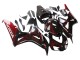 2006-2007 Honda CBR1000RR Motorcycle Fairing - Glossy Black Red Flame Australia