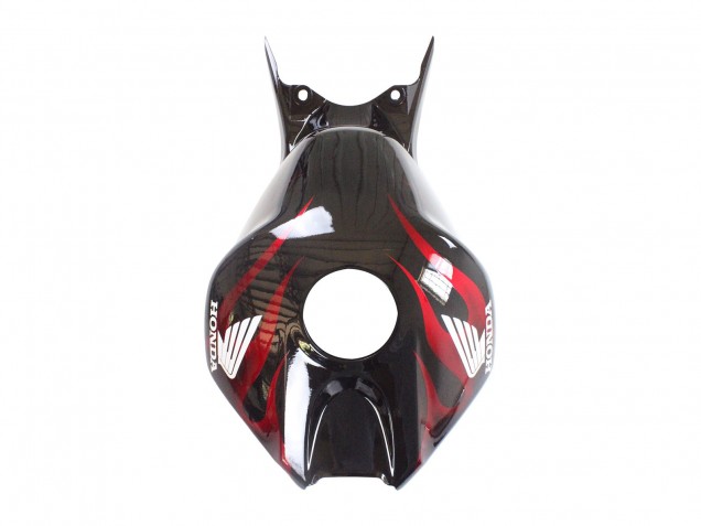 2006-2007 Honda CBR1000RR Motorcycle Fairing - Glossy Black Red Flame Australia