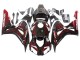 2006-2007 Honda CBR1000RR Motorcycle Fairing - Glossy Black Red Flame Australia