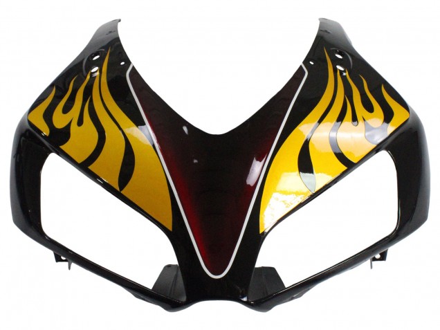 2006-2007 Honda CBR1000RR Motorcycle Fairings - Glossy Black Yellow Red Flame Australia