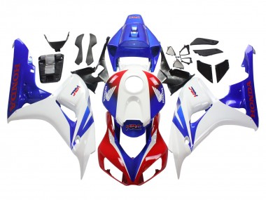 Affordable 2006-2007 Honda CBR1000RR Motorcycle Fairing - White Red Blue HRC Australia