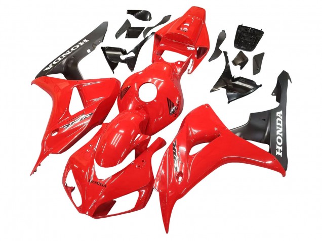 2006-2007 Honda CBR1000RR Motorcycle Fairings - Red Matte Black Australia