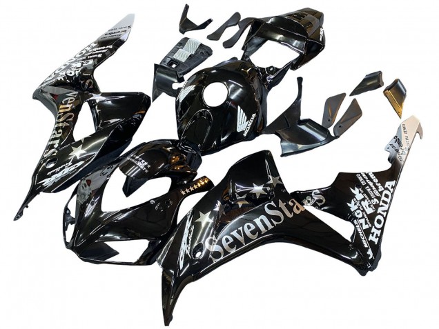 2006-2007 Honda CBR1000RR Motorcycle Fairings - Glossy Black Gold SevenStars Australia
