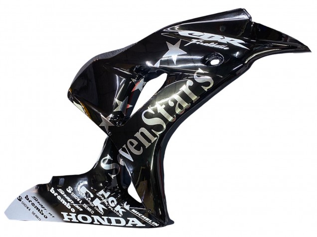 2006-2007 Honda CBR1000RR Motorcycle Fairings - Glossy Black Gold SevenStars Australia