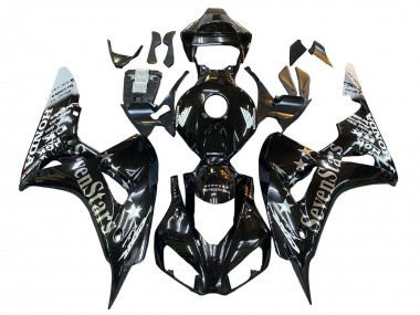 Affordable 2006-2007 Honda CBR1000RR Motorcycle Fairings - Glossy Black Gold SevenStars Australia