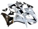 2006-2007 Honda CBR1000RR Motorcycle Fairings - White Glossy Black Pramac Australia