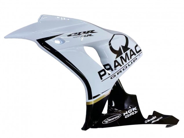 2006-2007 Honda CBR1000RR Motorcycle Fairings - White Glossy Black Pramac Australia