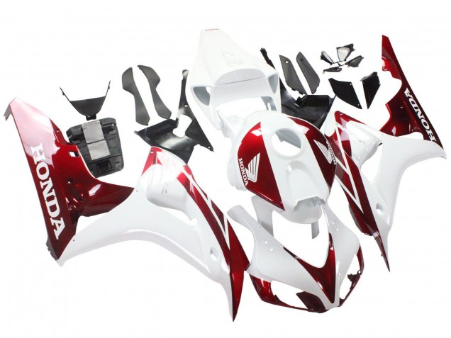 2006-2007 Honda CBR1000RR Motorcycle Fairings - White Red Australia