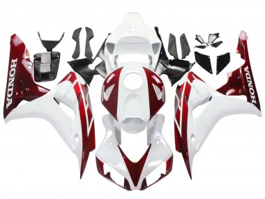 Affordable 2006-2007 Honda CBR1000RR Motorcycle Fairings - White Red Australia