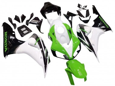 Affordable 2006-2007 Honda CBR1000RR Motorcycle Fairing - White Green Glossy Black Australia