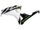 2006-2007 Honda CBR1000RR Motorcycle Fairing - White Green Glossy Black Australia