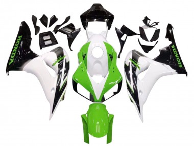 Affordable 2006-2007 Honda CBR1000RR Motorcycle Fairing - White Green Glossy Black Australia