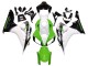 2006-2007 Honda CBR1000RR Motorcycle Fairing - White Green Glossy Black Australia