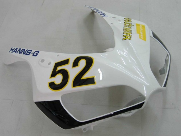 2006-2007 Honda CBR1000RR Motorcycle Fairings - White Green Glossy Black Hannspree 52 Australia