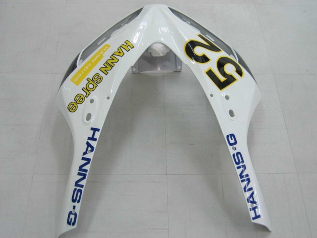 2006-2007 Honda CBR1000RR Motorcycle Fairings - White Green Glossy Black Hannspree 52 Australia