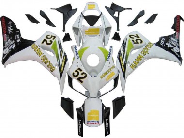 Affordable 2006-2007 Honda CBR1000RR Motorcycle Fairings - White Green Glossy Black Hannspree 52 Australia