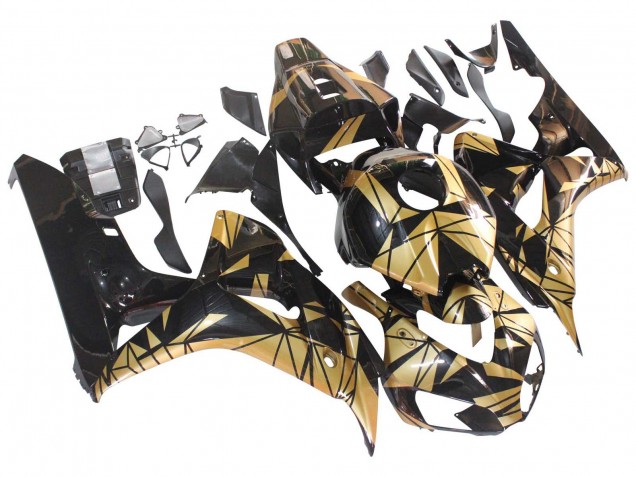 2006-2007 Honda CBR1000RR Motorcycle Fairings - Gold Glossy Black Australia