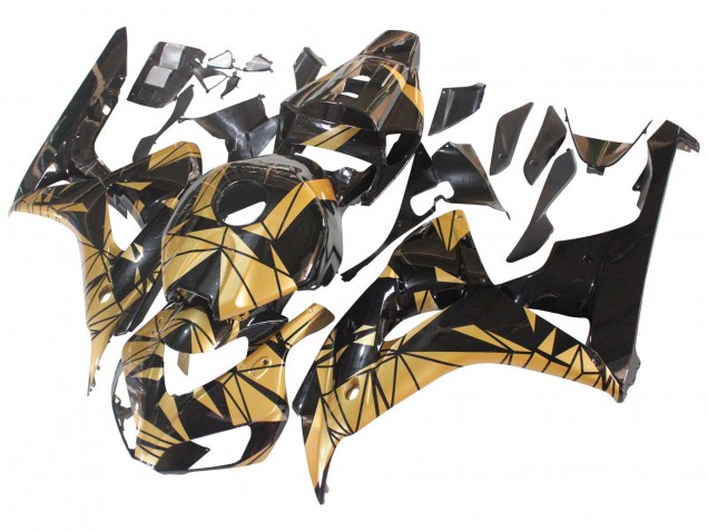 2006-2007 Honda CBR1000RR Motorcycle Fairings - Gold Glossy Black Australia