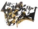 2006-2007 Honda CBR1000RR Motorcycle Fairings - Gold Glossy Black Australia