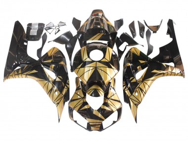 Affordable 2006-2007 Honda CBR1000RR Motorcycle Fairings - Gold Glossy Black Australia