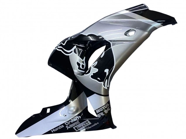 2006-2007 Honda CBR1000RR Motorcycle Fairings - Silver Glossy Black Red Bull Australia