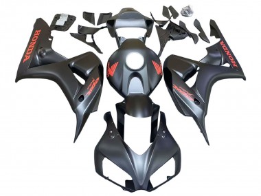 Affordable 2006-2007 Honda CBR1000RR Motorcycle Fairings - Matte Black Red Decals Australia