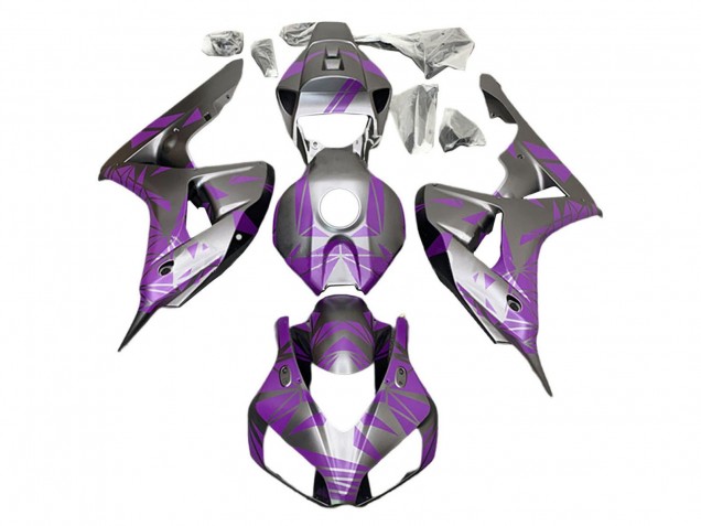 2006-2007 Honda CBR1000RR Motorcycle Fairings - Silver Light Purple Australia