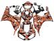 2006-2007 Honda CBR1000RR Motorcycle Fairings - Black Orange Silver Camouflage Australia
