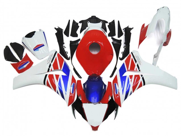 2006-2007 Honda CBR1000RR Motorcycle Fairings - White Red Blue Australia