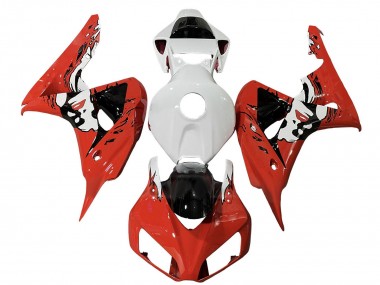 Affordable 2006-2007 Honda CBR1000RR Motorcycle Fairings - White Red Glossy Black Australia